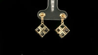 3.13 Ct Square Tourmaline 14K Gold Earrings