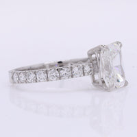 2.48 Carats Lab Grown Diamond 950 Platinum Ring