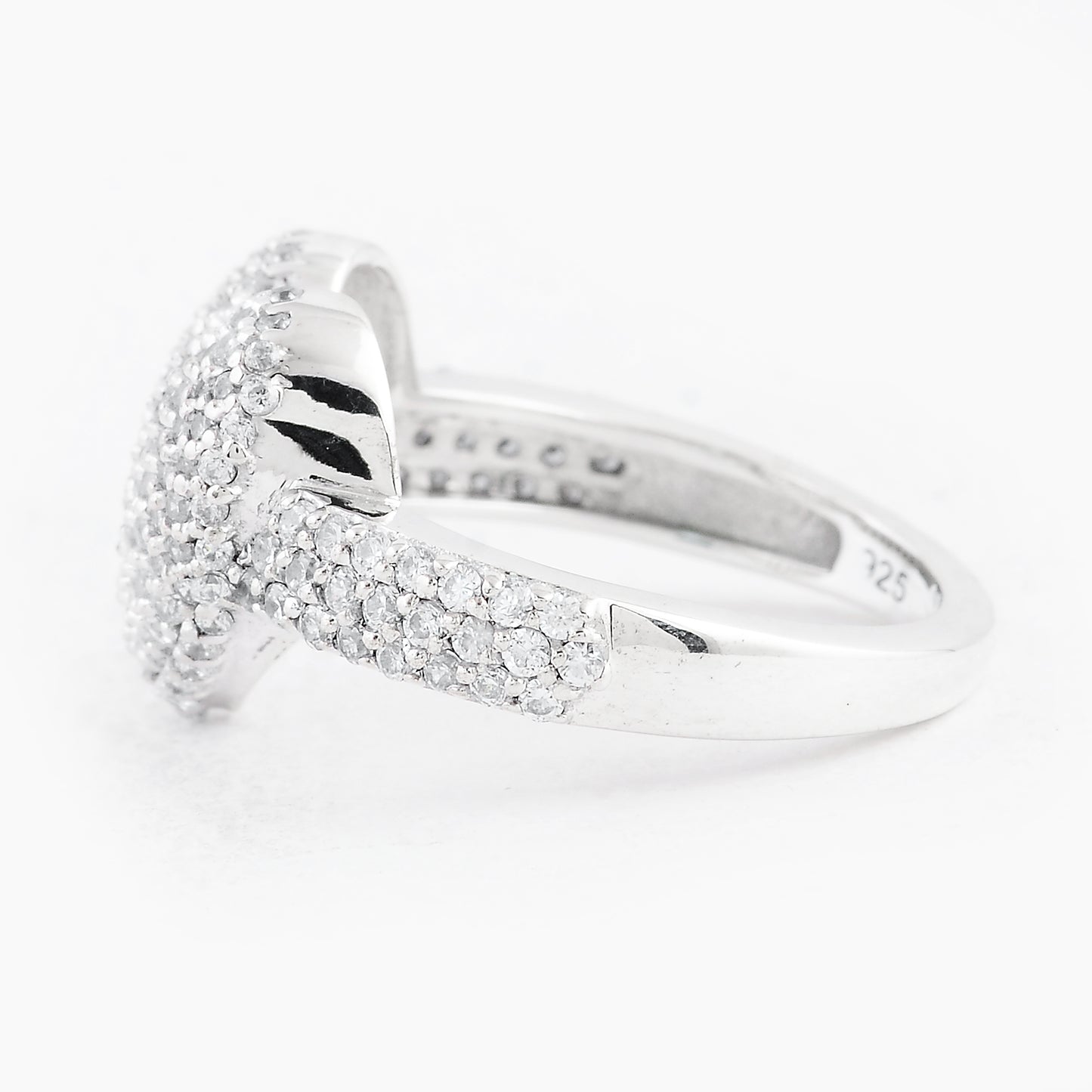 2.14 Ct Round Cubic Zirconia 925 Sterling Silver Ring