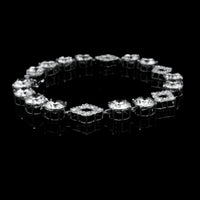 23.50 Ct Round Lab Grown Diamond 14K Gold Bracelet