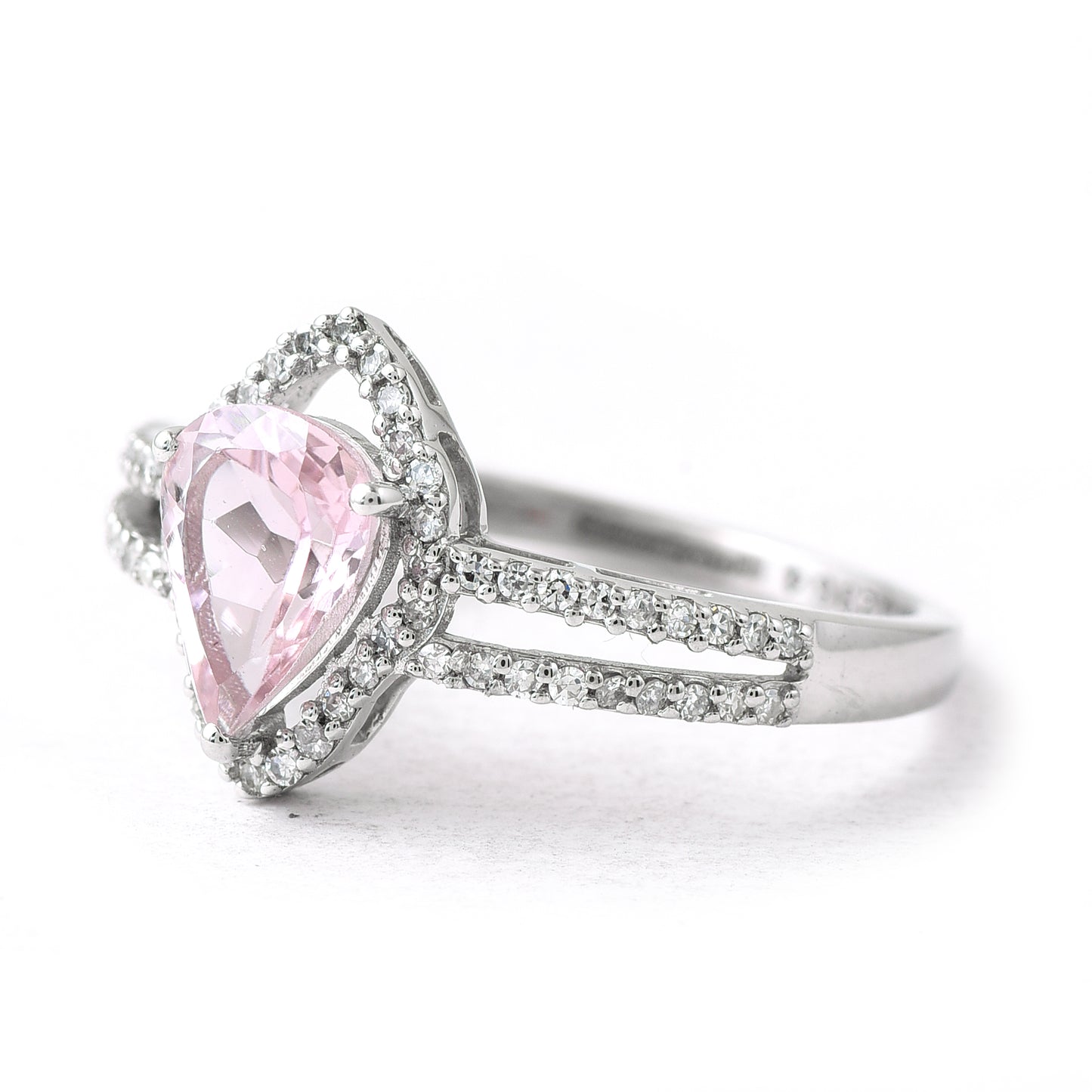 3.16 Ct Pear Mixed Cut Natural Tourmaline 950 Platinum Ring