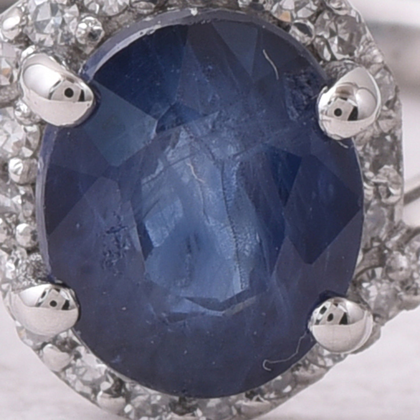 1.17 Ct Oval Mixed Cut Natural Sapphire 950 Platinum Ring
