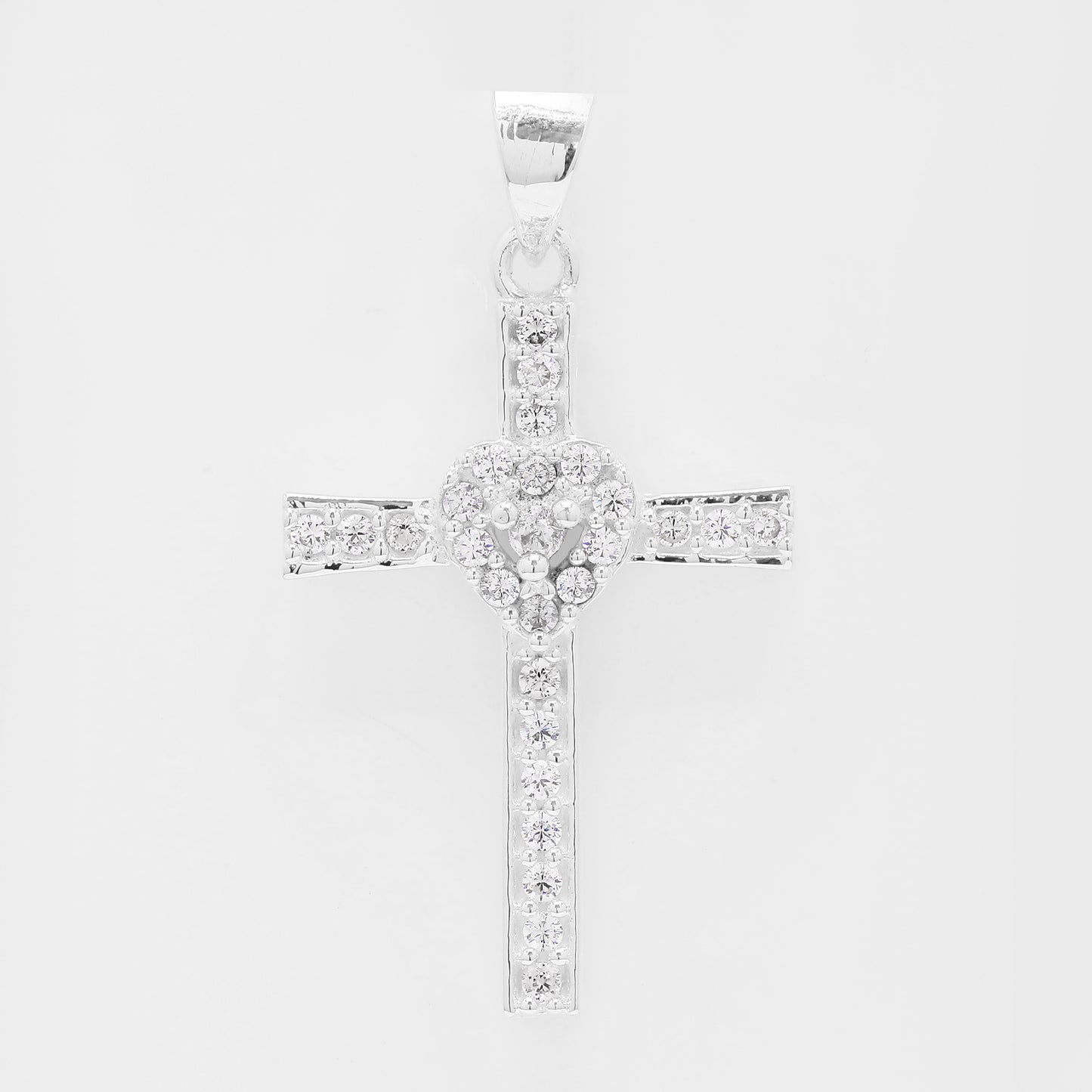 0.41 Ct Round Cubic Zirconia 925 Silver Pendant