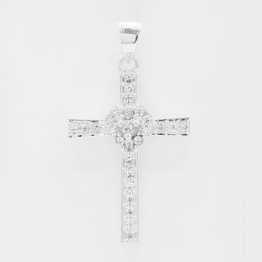 0.41 Ct Round Cubic Zirconia 925 Silver Pendant