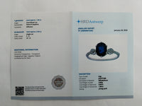 1.98 Ct Oval Mixed Cut Natural Sapphire 950 Platinum Ring