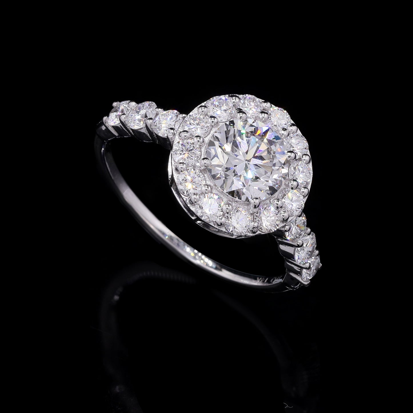1.98 Carats Lab Grown Diamond 14K Gold Ring