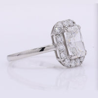 2.51 Carats Lab Grown Diamond 950 Platinum Ring