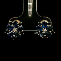 3.13 Ct Oval Sapphire 14K Gold Earrings