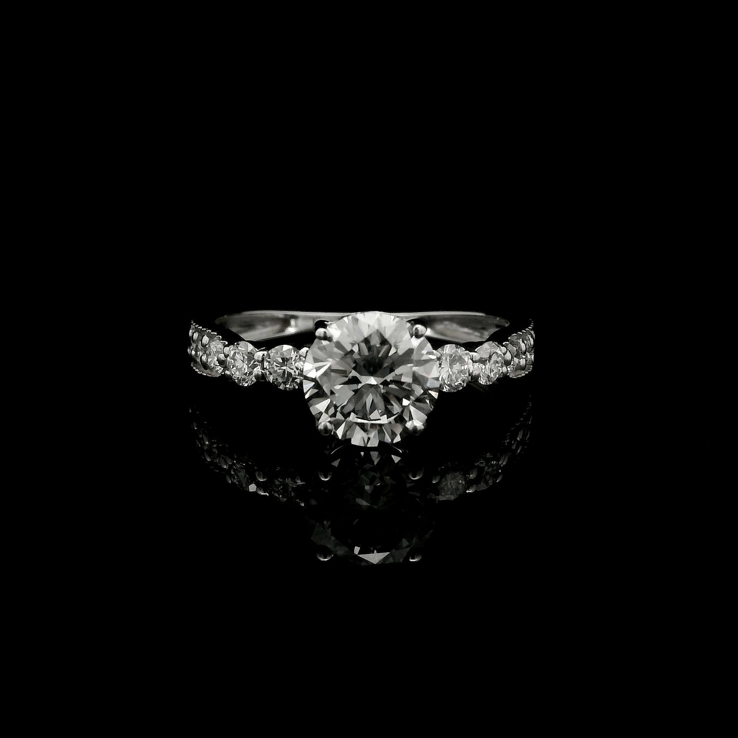 1.97 Carats Lab Grown Diamond 14K Gold Ring