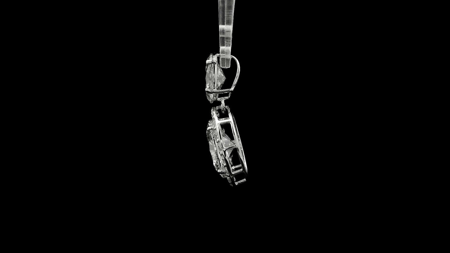 3.39 Carats Lab Grown Diamond 14K Gold Pendant
