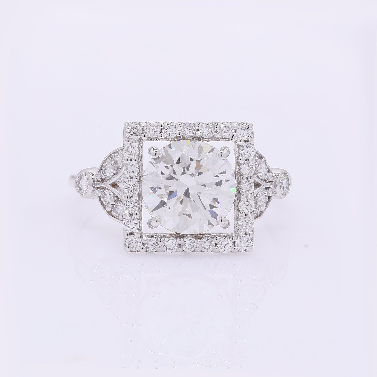 2.51 Carats Lab Grown Diamond 14K Gold Ring