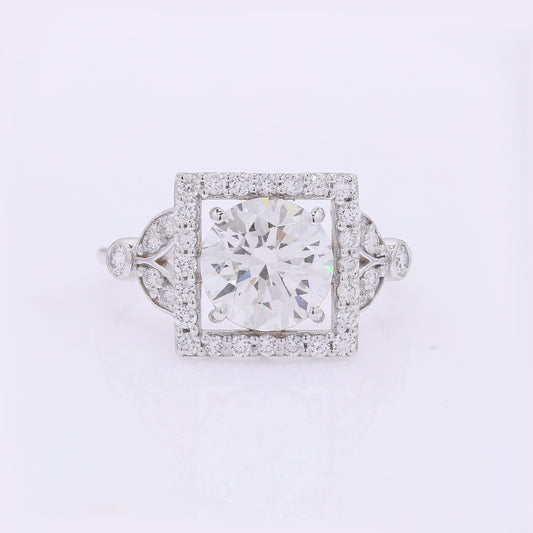 2.51 Carats Lab Grown Diamond 14K Gold Ring