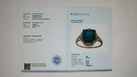 3.75 Ct Octagon Step Cut Natural Emerald 14K Gold Ring