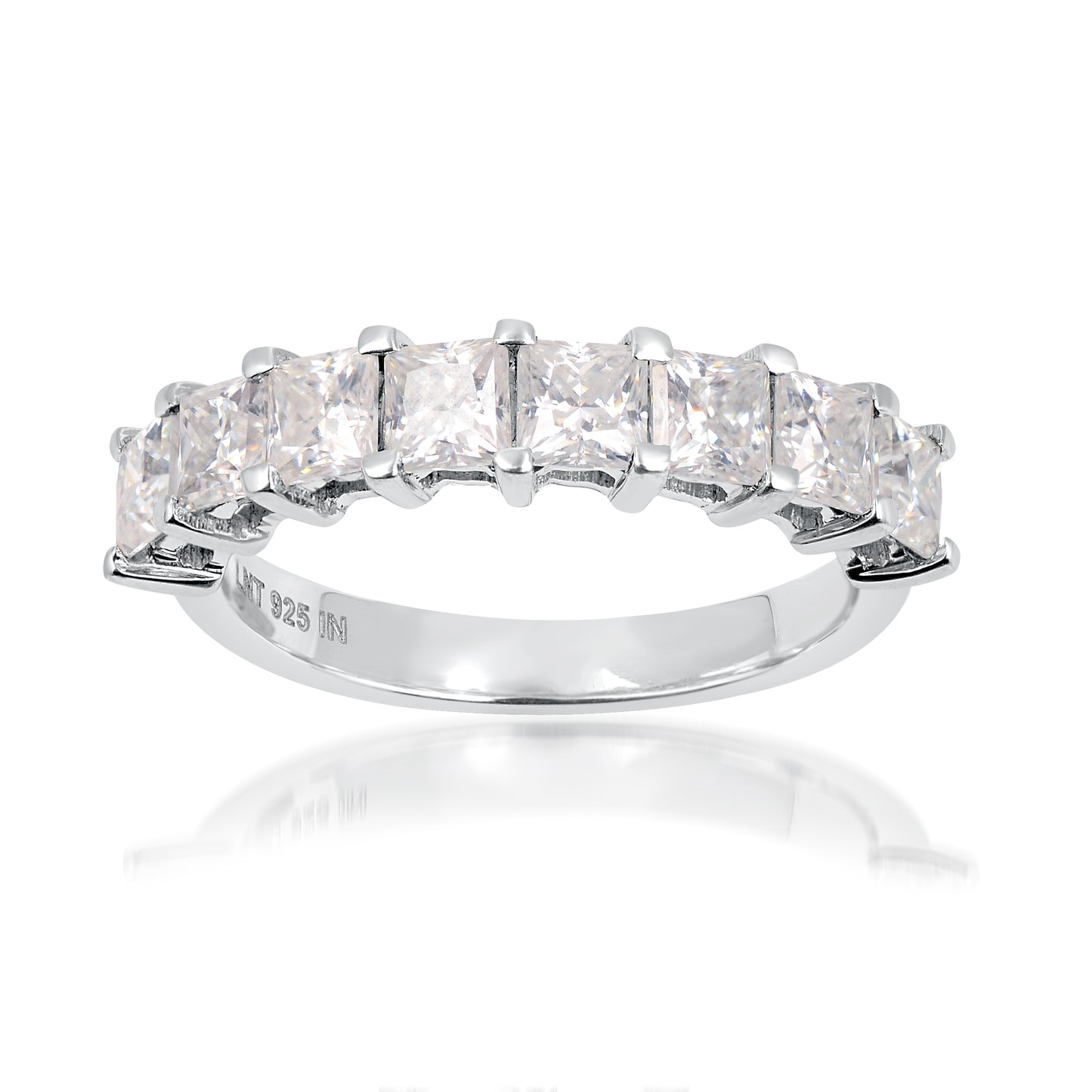 1.88 Ct Square Moissanite 925 Sterling Silver Ring