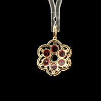3.07 Ct Round Tourmaline 14K Gold Pendant