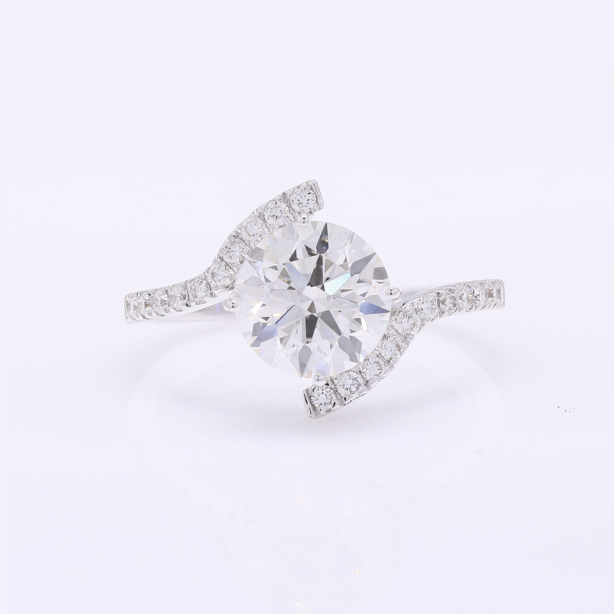 2.38 Carats Lab Grown Diamond 14K Gold Ring
