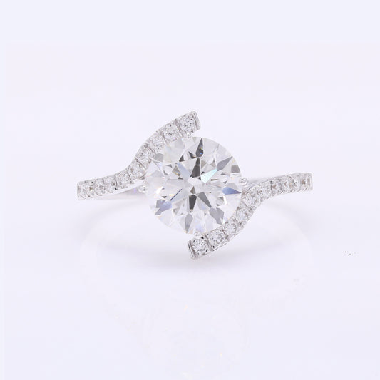 2.38 Carats Lab Grown Diamond 14K Gold Ring