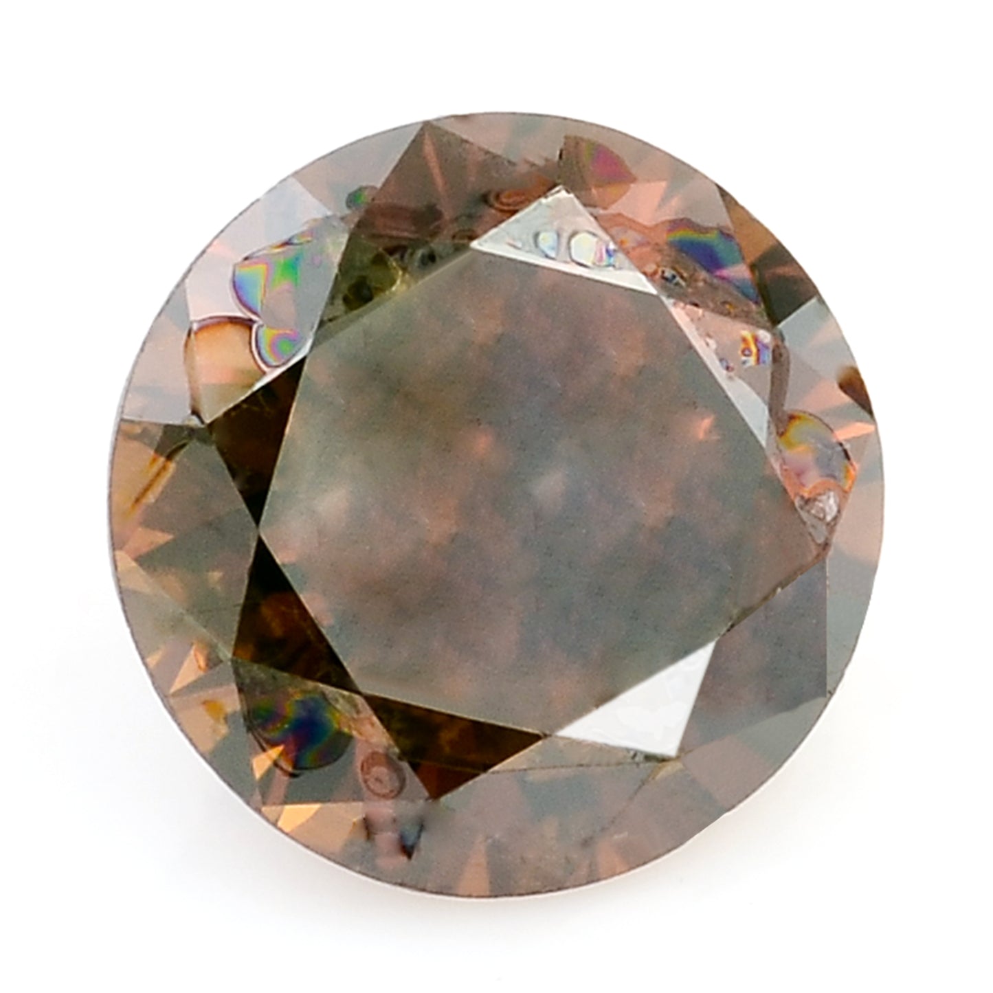 0.32 Red Diamond Round Loose Gemstone