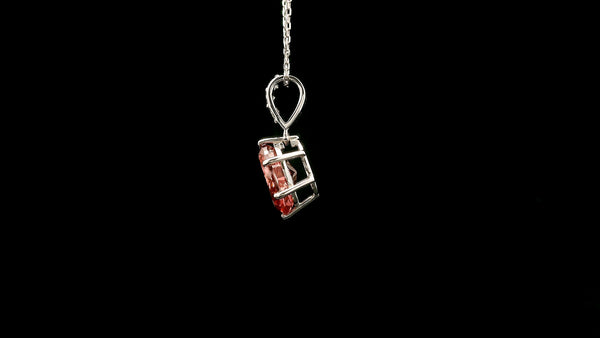 2.18 Carats Pink Lab Grown Diamond 14K Gold Pendant