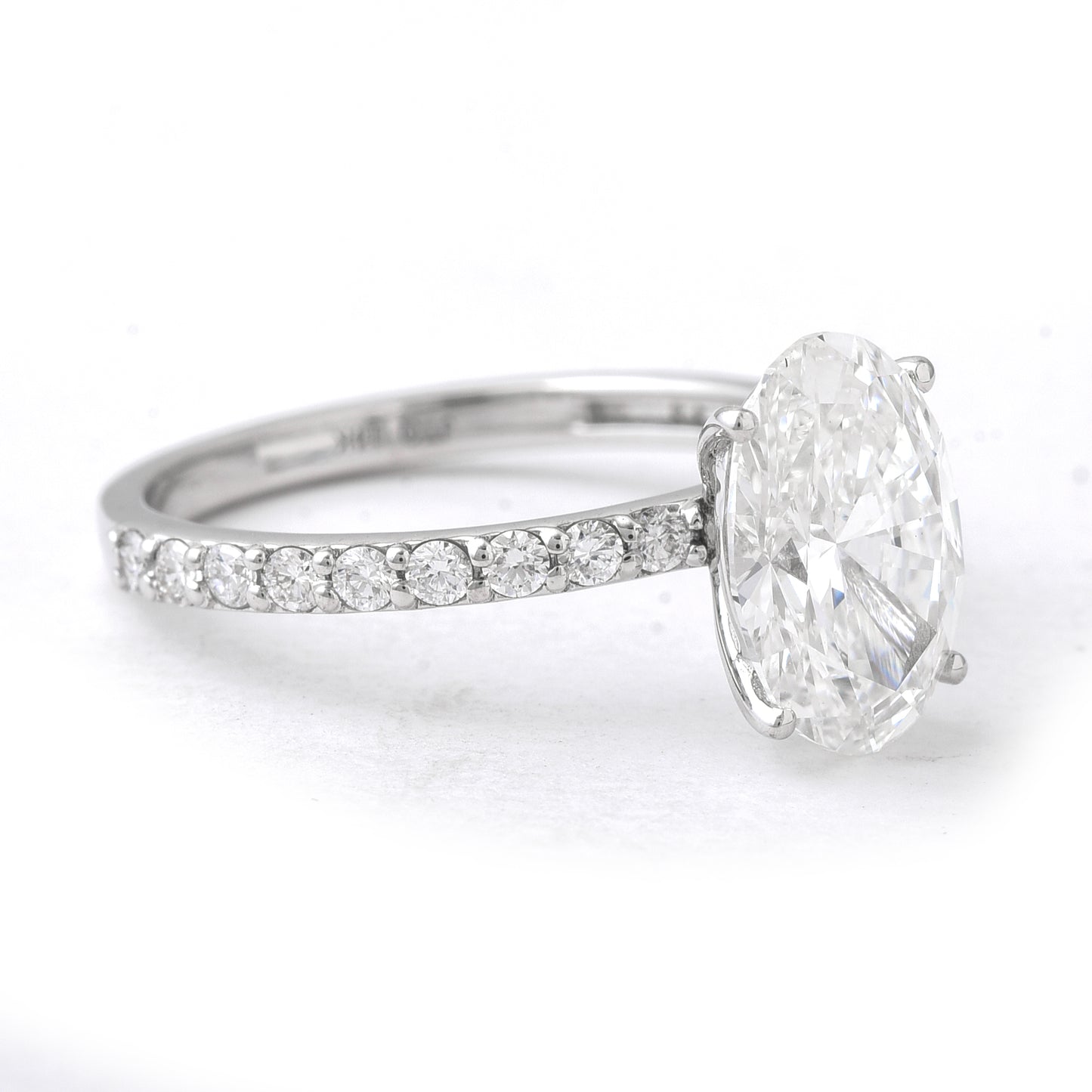 2.87 Carats Lab Grown Diamond 14K Gold Ring