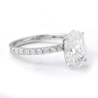 2.87 Carats Lab Grown Diamond 14K Gold Ring