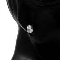 3.69 Carats Lab Grown Diamond 14K Gold Earrings