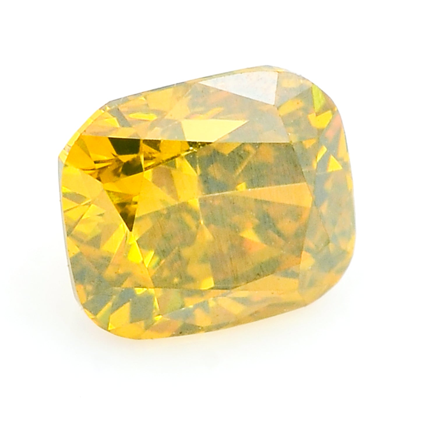 0.31 Yellow Diamond Octagon Loose Diamond