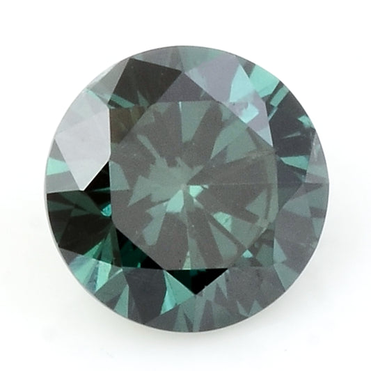 0.25 Green Diamond Round Loose Gemstone