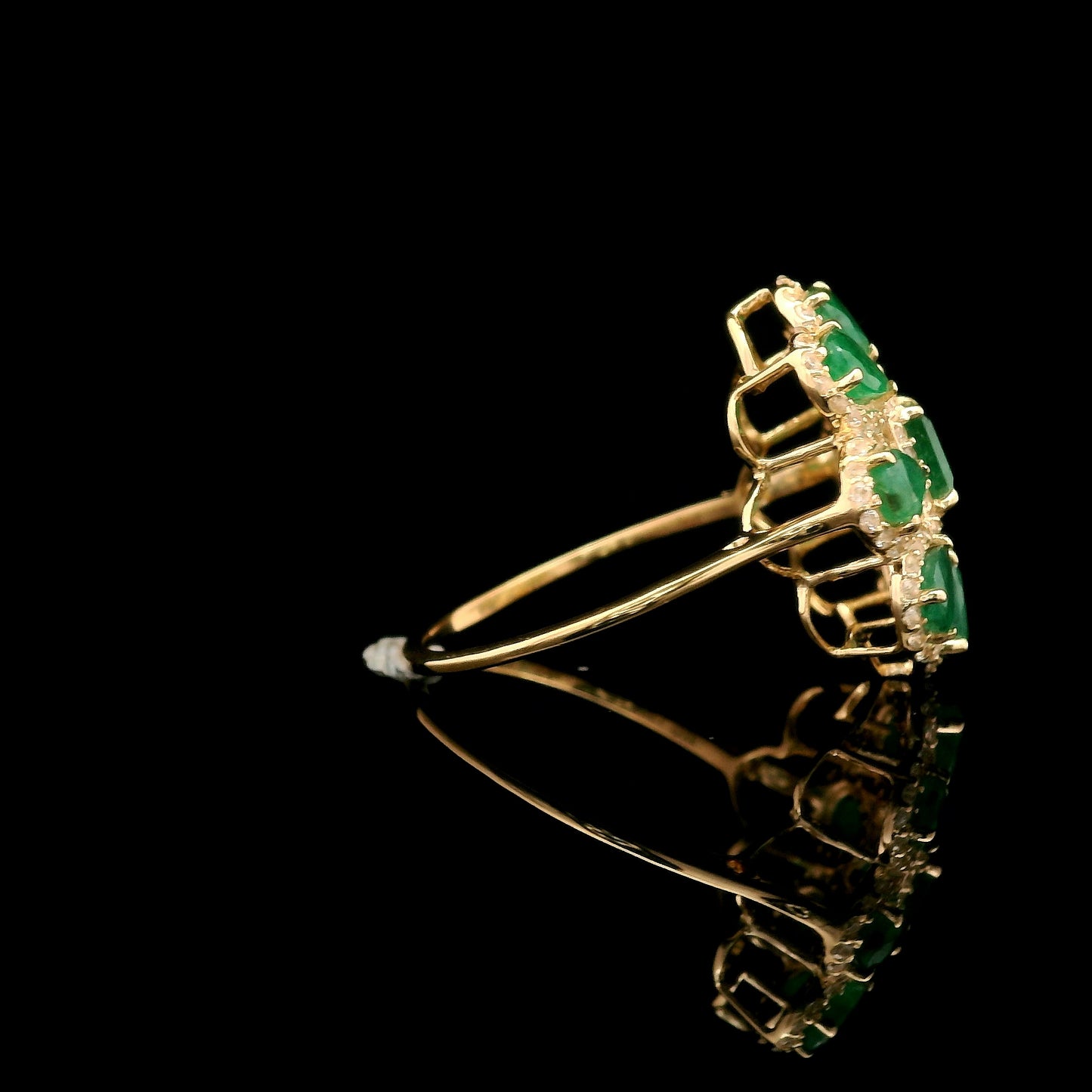 2.01 Ct Square Emerald 14K Gold Ring