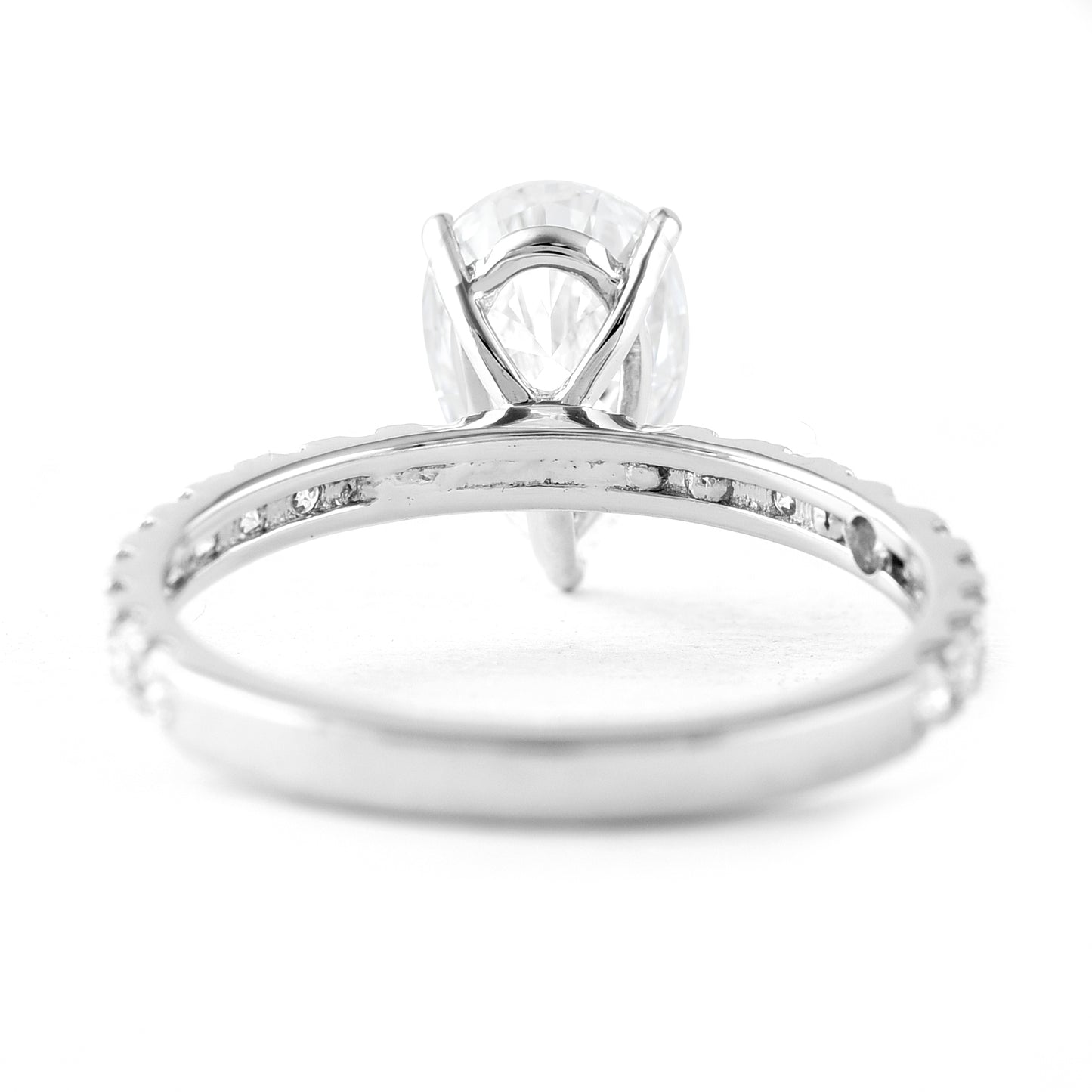 2.00 Carats Lab Grown Diamond 950 Platinum Ring