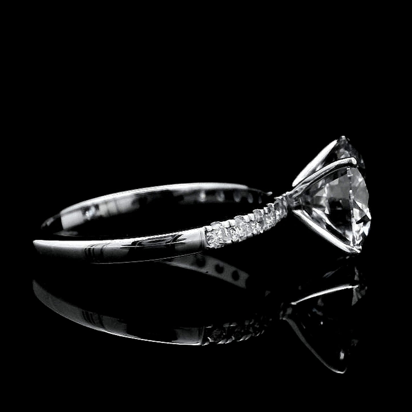 3.23 Carats Lab Grown Diamond 14K Gold Ring