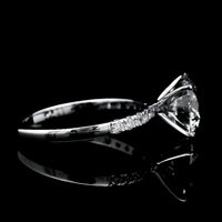 3.23 Carats Lab Grown Diamond 14K Gold Ring
