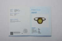1.78 Ct Oval Mixed Cut Natural Yellow Sapphire 14K Gold Ring