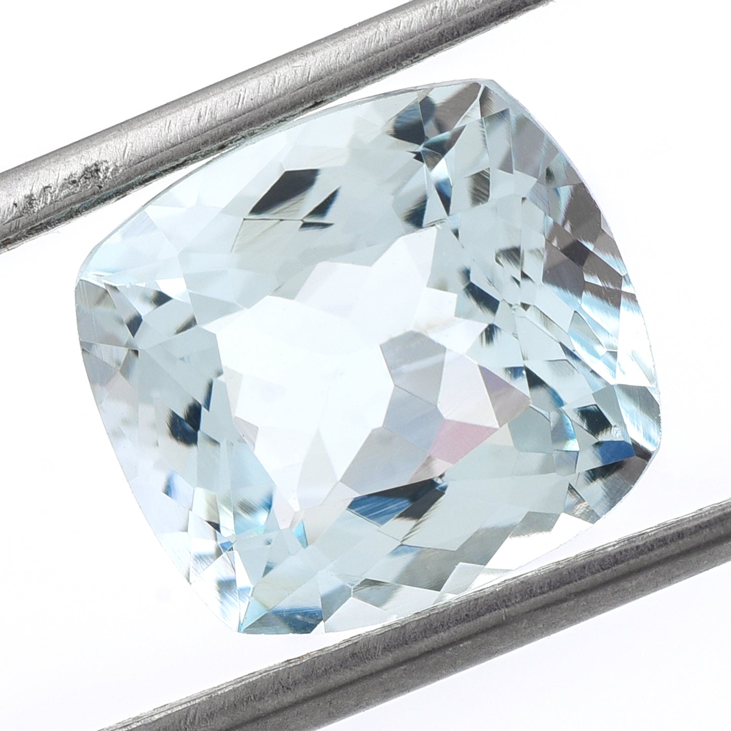 4.15 Natural Beryl Aquamarine Rectangular Cushion Mixed Cut Gemstone