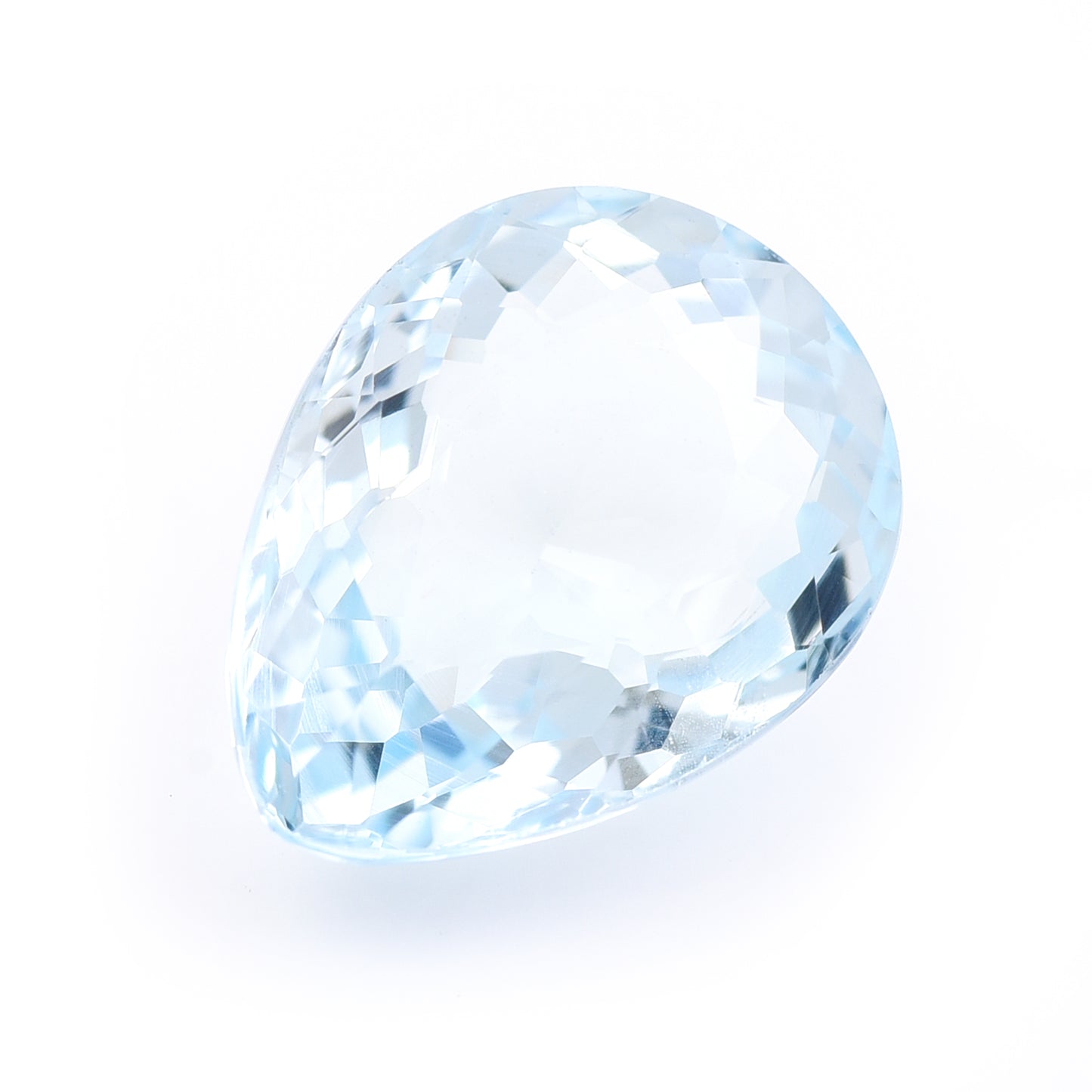 3.9 Natural Beryl Aquamarine Pear Mixed Cut Gemstone