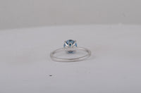 1.12 Carats Blue Lab Grown Diamond 14K Gold Ring
