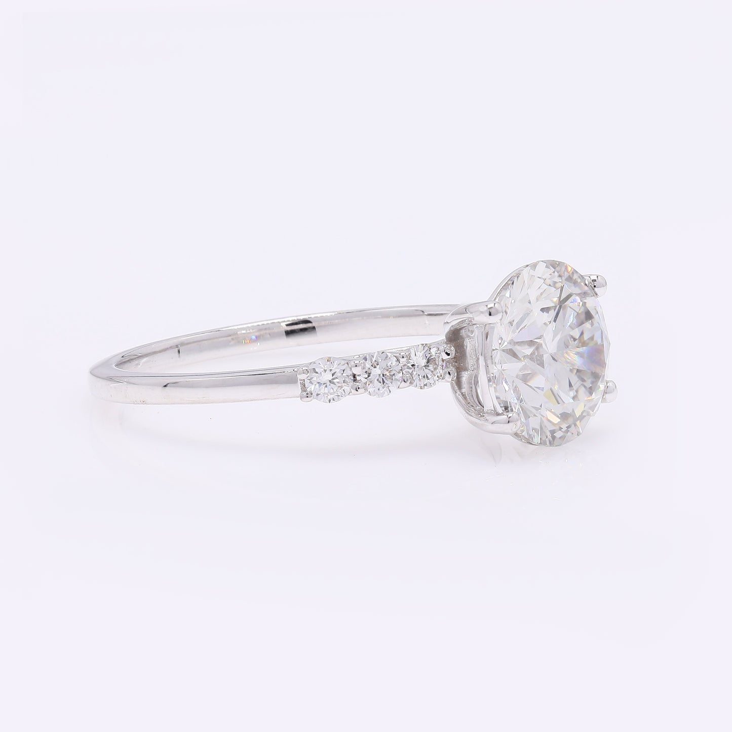 2.33 Carats Lab Grown Diamond 14K Gold Ring