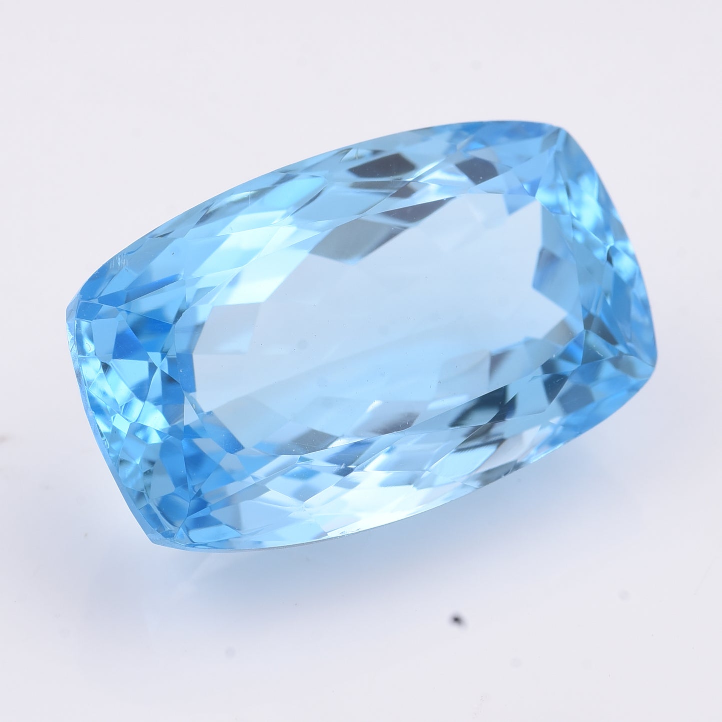 42.8 Natural Topaz Blue Topaz Rectangular Cushion Mixed Cut Gemstone