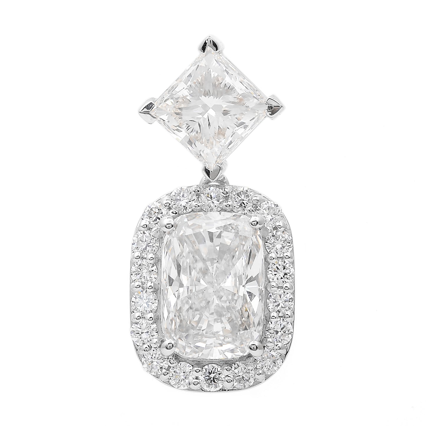 4.12 Carats Lab Grown Diamond 14K Gold Pendant