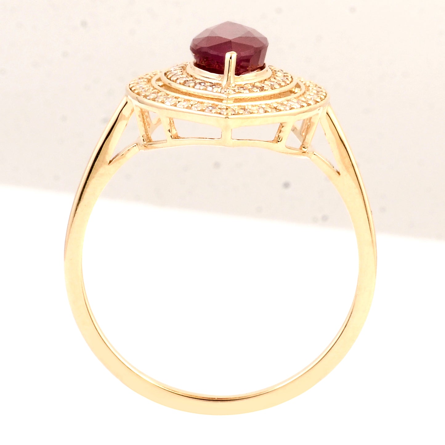 1.85 Ct Natural Codundum Ruby 14K Gold Ring