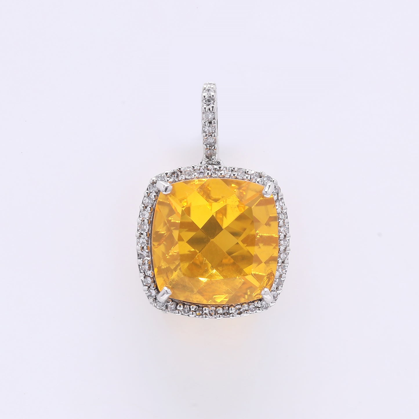 3.10 Ct Cushion Mixed Cut Natural Fire Opal 950 Platinum Pendant