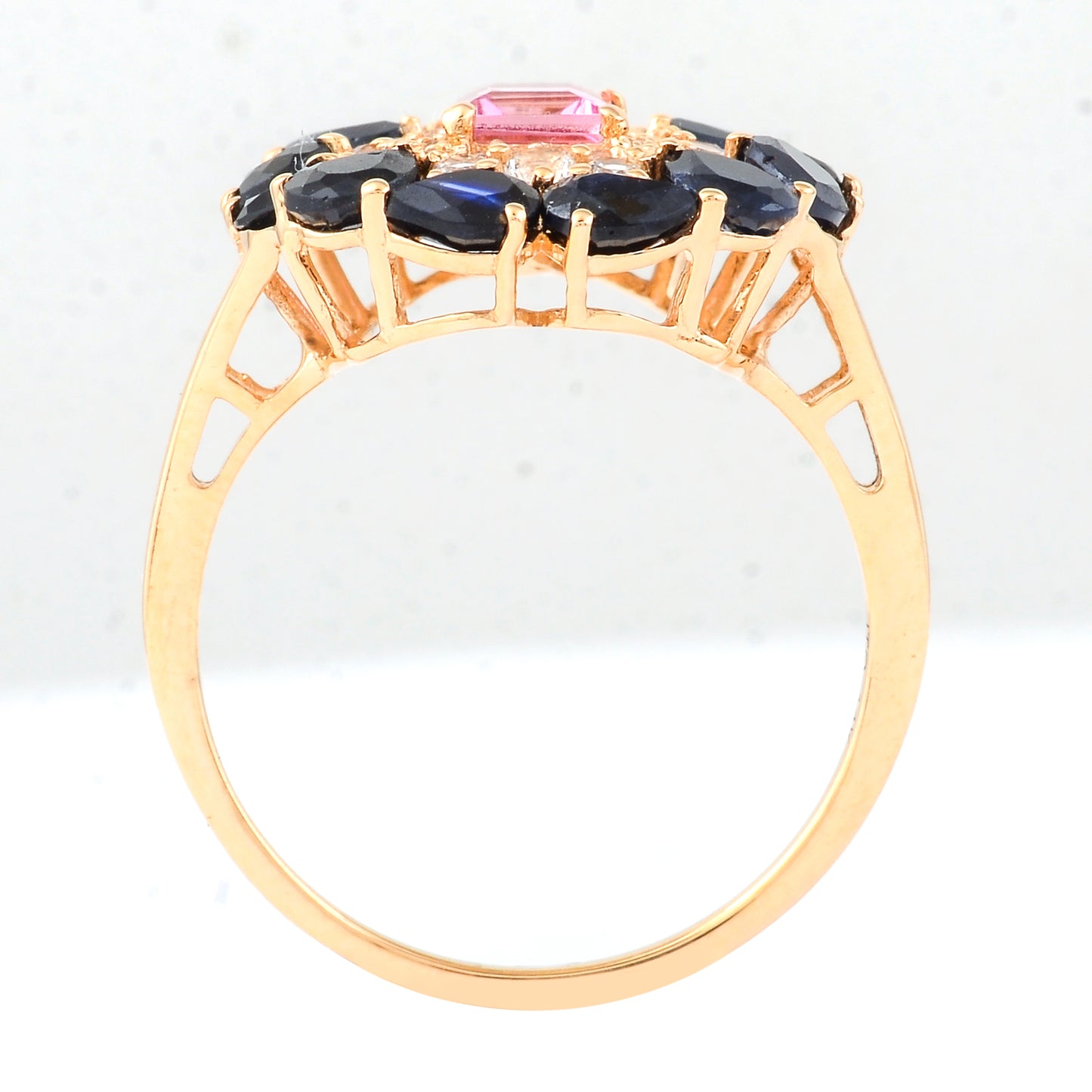 3.09 Ct Square Tourmaline 14K Gold Ring