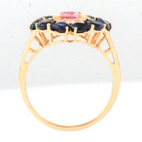 3.09 Ct Square Tourmaline 14K Gold Ring