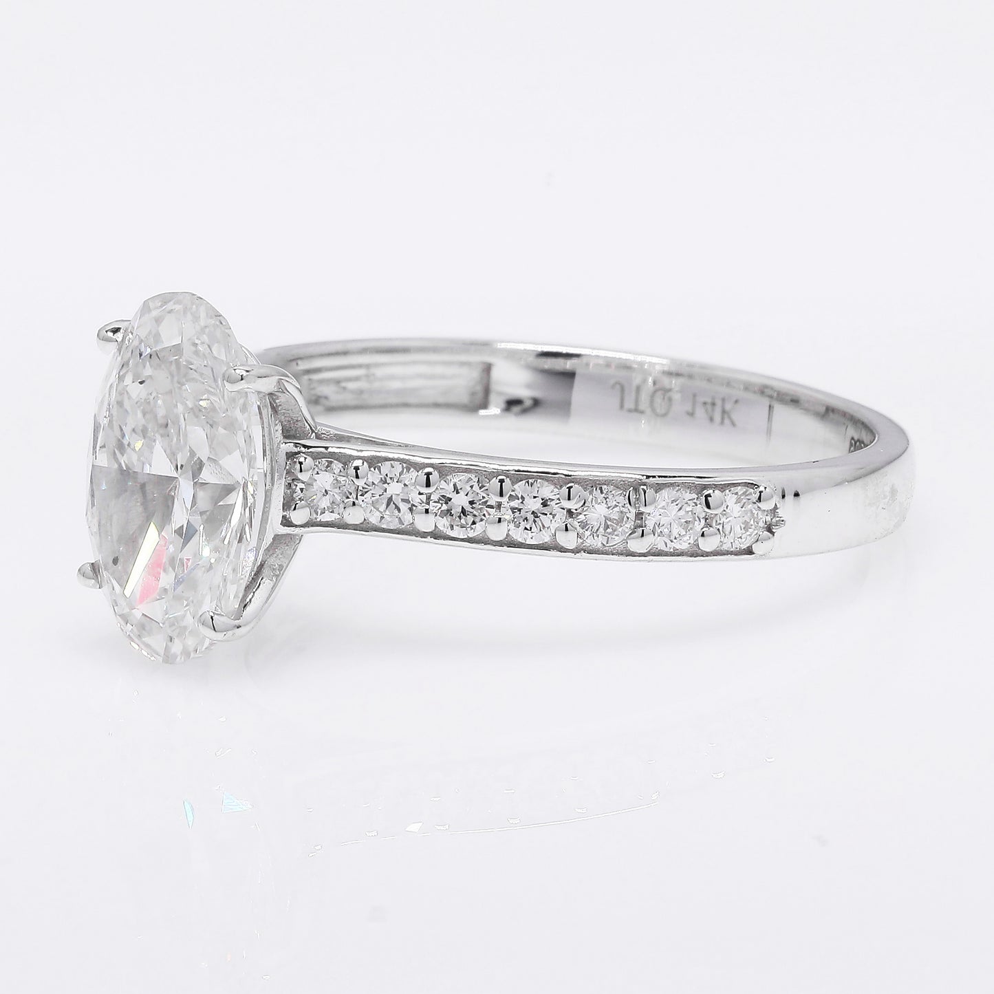 2.24 Ct Oval Brilliant Lab Grown Diamond 14K Gold Ring