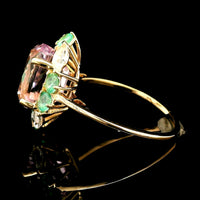 5.65 Ct Cushion Kunzite 14K Gold Ring