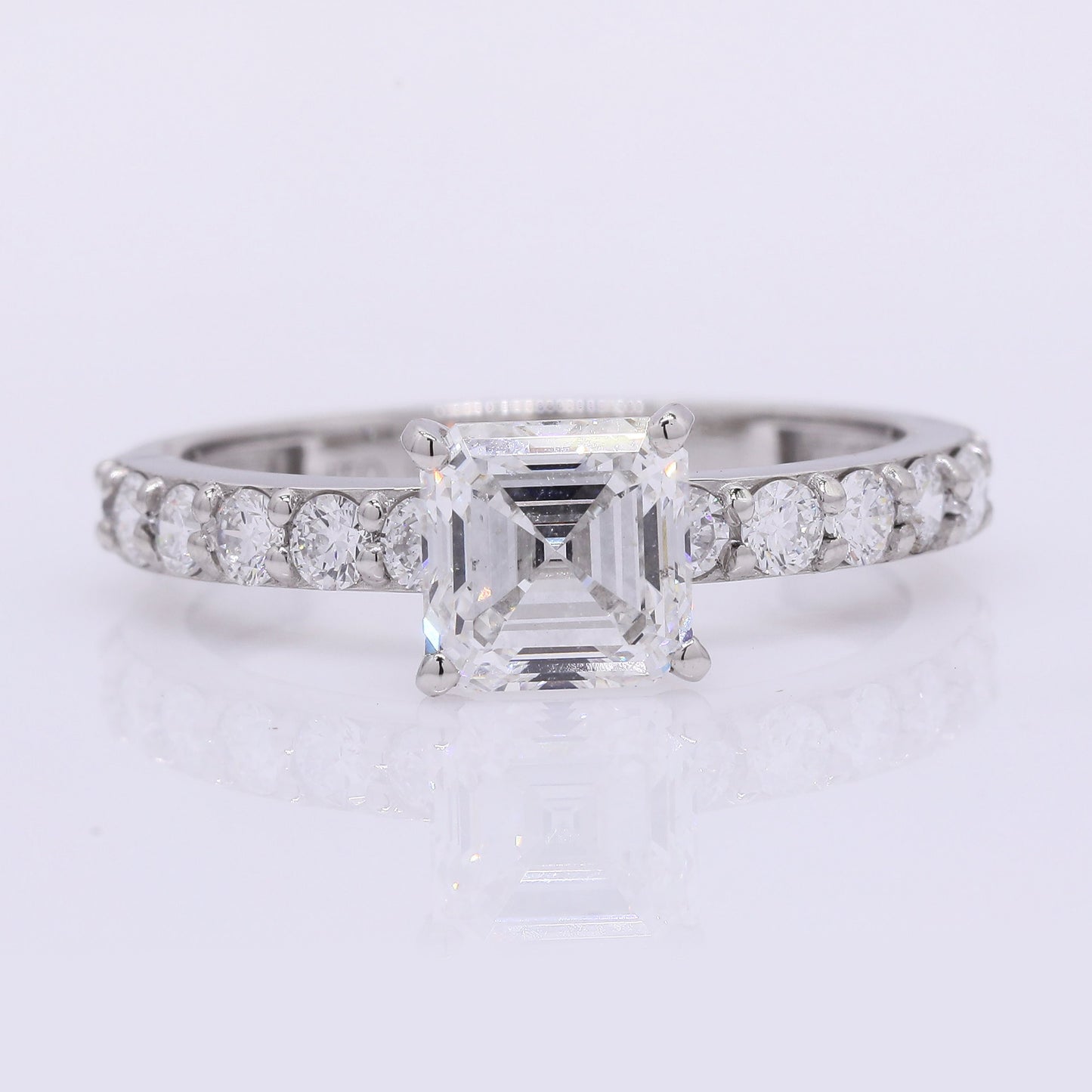 2.02 Carats Lab Grown Diamond 950 Platinum Ring