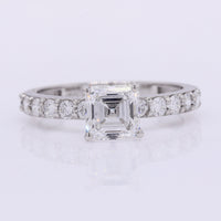 2.02 Carats Lab Grown Diamond 950 Platinum Ring