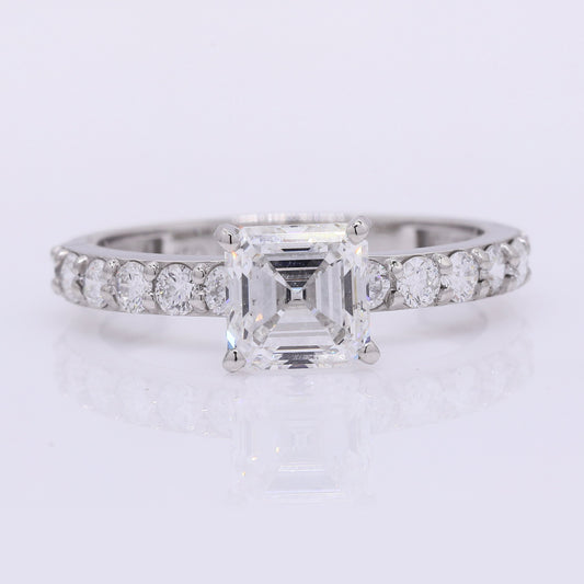 2.02 Carats Lab Grown Diamond 950 Platinum Ring