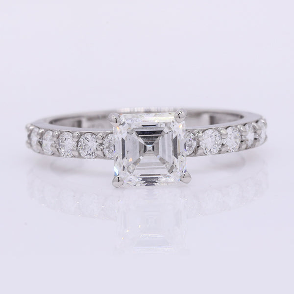 2.02 Carats Lab Grown Diamond 950 Platinum Ring