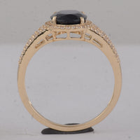 2.68 Ct Oval Sapphire 9K Gold Ring